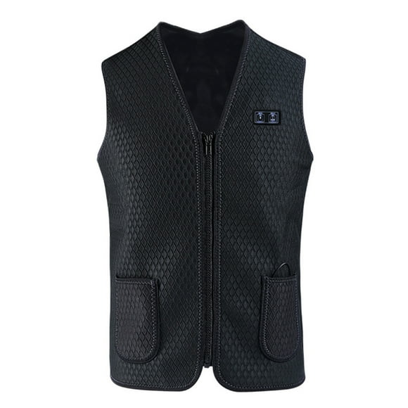 Yeacher Heating Vest Warmer 3 Speeds Adjustable Temperature 7 Heating Zones USB Powered Rechargeable Thermal Waistcoat Winter Warm Fever Vest Heated Vests for Men Women Elderly Present Gift Outdoor