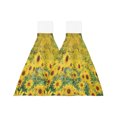 Sunflower Flower Hand Towels Microfiber Bathroom Hanging Towel