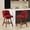 WINE RED 2, variant on Jianyuan Song 2-Pack 26" Counter Height Swivel Bar Stools, Rubberwood Upholstered Bar Chairs with Soft Foam Seat, Wine Red