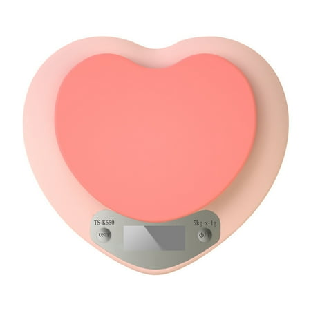 

1Pc Plastic Kitchen Scale Electronic Baking Pastry Scale Kitchen Scale (Pink)