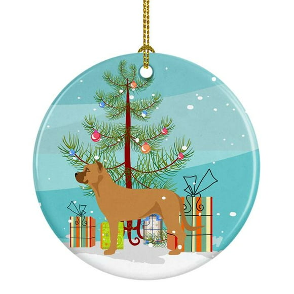 Carolines Treasures BB8506CO1 Alano Espanol Spanish Bulldog Christmas Ceramic Ornament