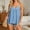 Sky Blue, variant on Purcolt Womens Spaghetti Strap Babydoll Tank Top Dressy Casual Pleated Scalloped Lace V Neck Camisole Blouses Summer Flowy Beach Vacation Loose Fit Shirts