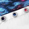 thumbnail image 3 of Erosebridal Magic Dragon Curtains for Living Room, Dragon Monster 30%-50% Blackout Curtains Set of 2 (42x63), 3D Animal Printed Decor, 3 of 5