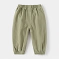 thumbnail image 4 of 2-3T Toddler Cargo Jogger Pants Contrast Stitch,Kids Spring Fall Elastic Waist Cotton Twill Multi Pocket Loose Casual Workwear Trousers for 3T 4T 5T 6T 8T 9T Boys Girls,Green, 4 of 4