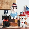 thumbnail image 4 of Ayieyill 3pcs 4th of July Patriotic Dog Figurines, Fourth of July Independence Day Decorations, Memorial Day Decor, White, 4 of 7