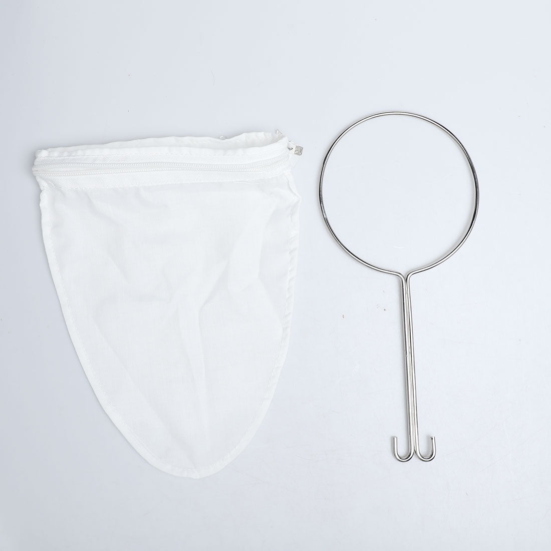 Unique Bargains Stainless Steel Handle Cloth Sock Coffee Tea Strainer Filter 5 Inch