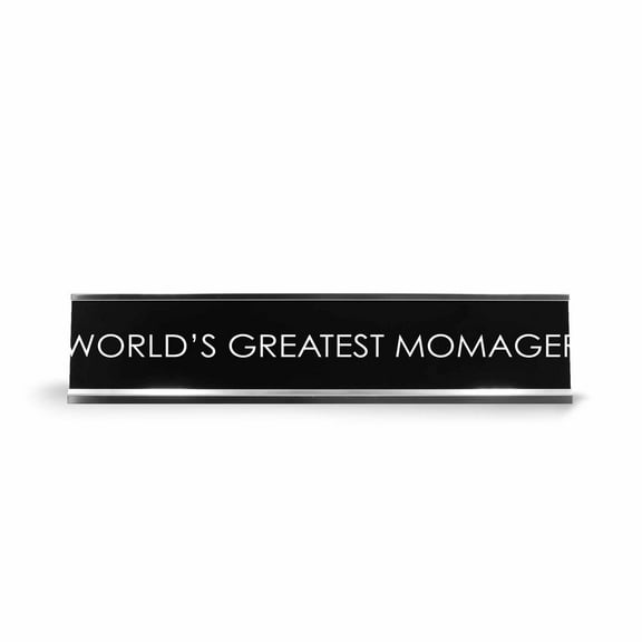 Signs ByLITA World'S Greatest Momager Novelty Desk Sign