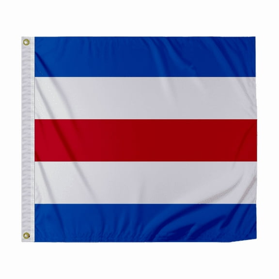 Promo Patriot's Charlie Code C Marine Signal Flag - 1x1.25 ft, 200D Nylon, Canvas Header, Brass Grommets