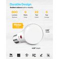 thumbnail image 5 of Sunco 10 Pack Dusk to Dawn Light Bulbs Outdoor, Sensor A19 LED Light Bulb, Auto On/Off Photocell Automatic for Outdoor Lighting, 9W (60W Eqv.), 800lm, 3000K Warm White, 5 of 8