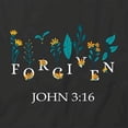 thumbnail image 2 of Forgiven John 316 T-Shirt | Religious Christian Black Tee Gift, 2 of 5