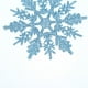 thumbnail image 4 of 24 copos de nieve para decoración de árbol de Navidad, copos de nieve con purpurina de plástico (azul claro), 4 of 8