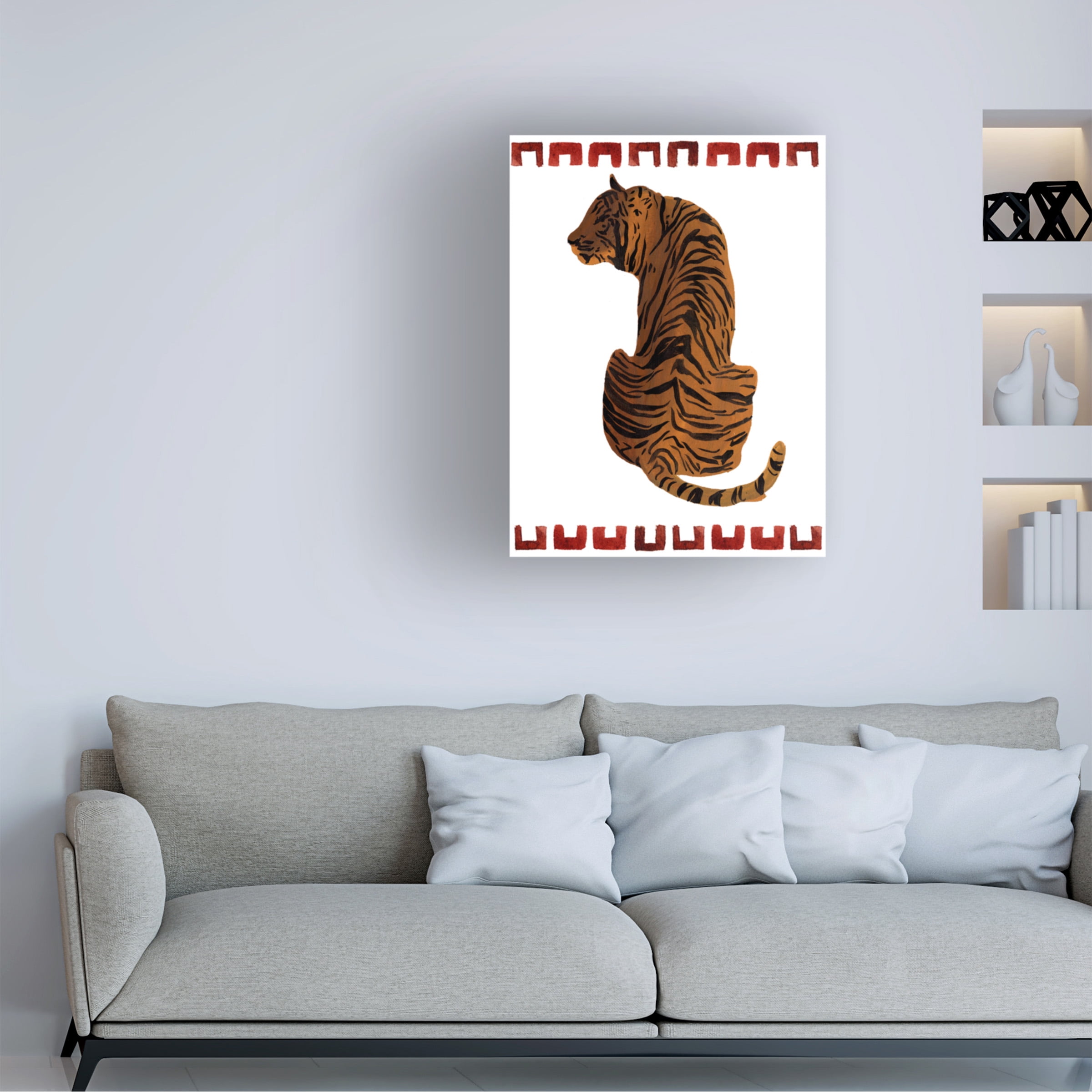 Melissa Wang 'Asian Tiger I' Canvas Art