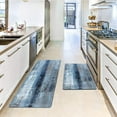 Blue Kitchen Rugs and Mats 2/5 Inch Set of 2 Anti Fatigue Mat Grey