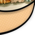 thumbnail image 3 of 36.2 Inch Round Floor Mat Cat and Dog with Christmas Tree Carpet Decor Rug for Living Room Bedroom, 3 of 6