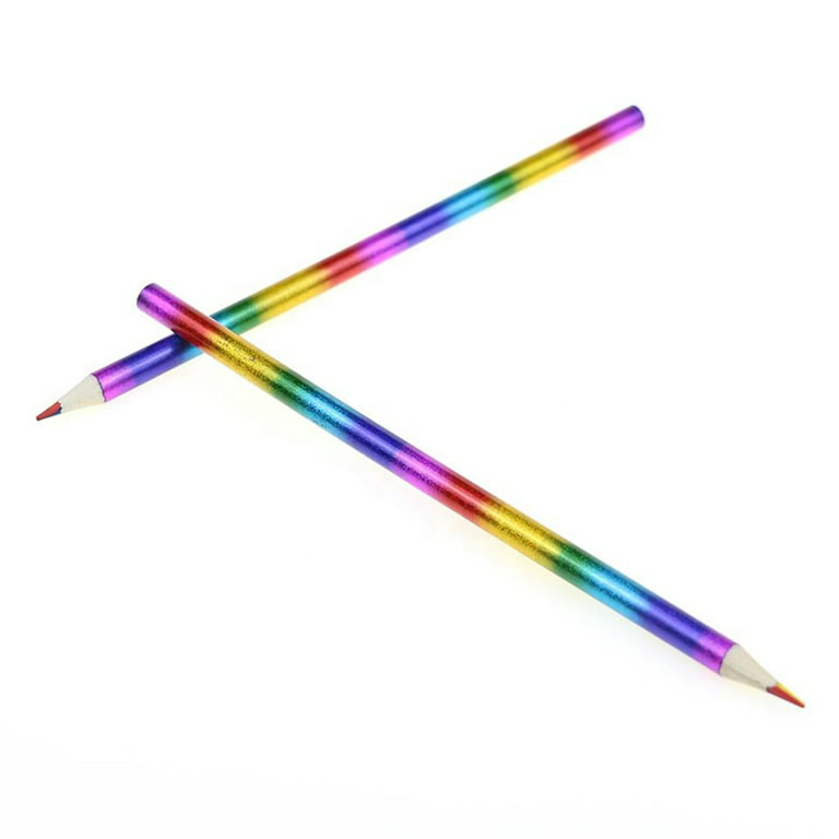 nsxsu 30 Pieces Rainbow Colored Pencils for Kids, 4 in 1 Color Pencils,  Easter Pencil Gifts Rainbow Pencil, Multi Colored Pencil, Fun Pencils