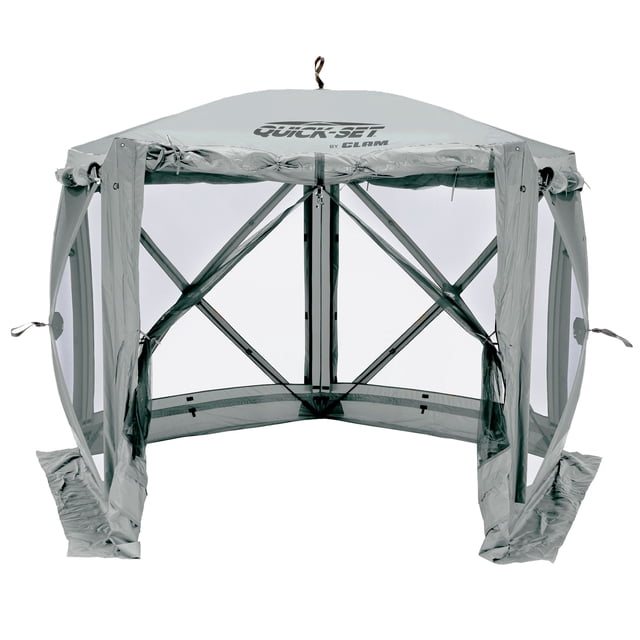 CLAM Quick-Set Adventure Abri Extérieur Portatif 9 X 9 Pieds avec Panneaux Coupe-Vent