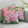 thumbnail image 3 of Plush Bed PillowcasesDecorative Beige Elegant Peony Rose Vintage Retro Pastoral Floral Extra Long Size Pillow Sham with Zipper, 3 of 7