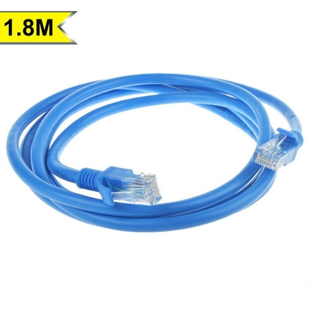 JerGO 6FT RJ45 Cat6 Ethernet Patch Cable Supports 24AGW 550MHz 10Gbps - Oxygen-free Copper Core & Gold Plated