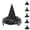 Silver, variant on Kids Halloween Black Oxford Cloth Witch Hat - Pointed Wizard Caps For Party & Carnival, Festival Role Play Style For Dressing Up Activity Performance Outfits & Holiday Gifts