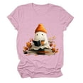 thumbnail image 4 of CAUYDY Halloween Shirt Women Boo Crew T-Shirt Funny Ghost Graphic Tee Tops(Pink,3XL), 4 of 5
