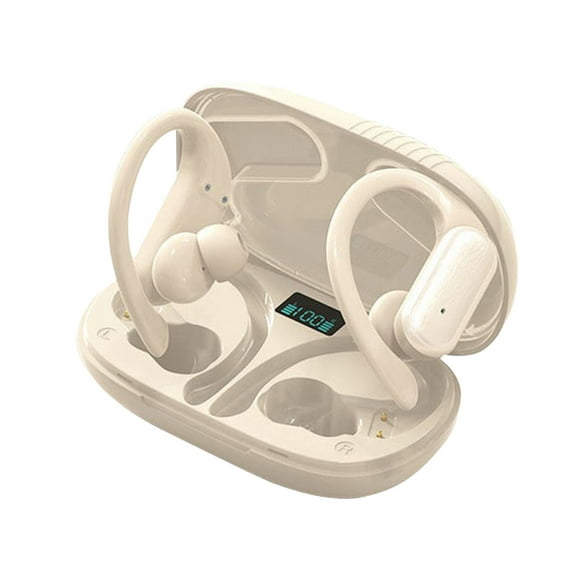 True Wireless Earbuds, In Ear Bluetooth Headphones with Noise Reduction, Low Latency and Charging Case for Travel and Music, Beige