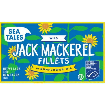 Sea Tales MSC Wild Caught Jack Mackerel in Sunflower Oil