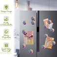 thumbnail image 4 of Strong Refrigerator Magnet Fridge Sticker, Exquisite Star - Filled Galaxy 12Pcs Beautiful Photo Decorative Magnet Set, Small Round Crystal Glass Craftwork for Refrigerator Decor, 4 of 4