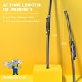 thumbnail image 2 of MIKKUPPA 22"+22" Windshield Wipers - Replacement for 2008-2013 GMC Sierra, 2007-2013 GMC Yukon, 2008-2013 Chevrolet Silverado - All Season Wiper Blades, Pack of 2, 2 of 6