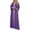 Purple, variant on ZQUUVOU Women's Fall And Winter Muslim Fashion Lace Ethnic Style Dress Purple