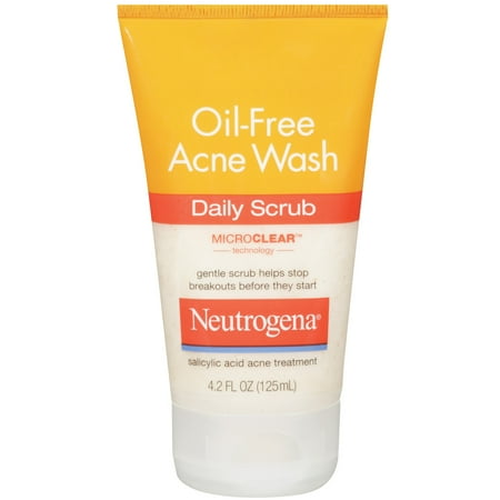 Neutrogena Oil-Free Acne Face Wash Daily Scrub with Salicylic Acid - 4.2 fl oz