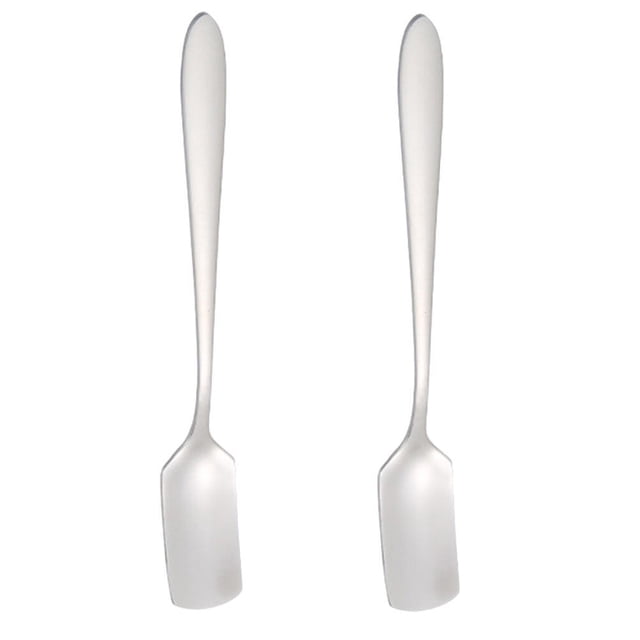2 cucharas de postre de acero inoxidable para helado y arroz