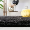 thumbnail image 4 of SAFAVIEH Hi-Lo Seamus Solid Shag Area Rug, Black, 6'7" x 6'7" Square, 4 of 10