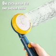 thumbnail image 3 of Handheld High Pressure Shower Head With Stop Button Adjustable Bathroom Nozzle Fittings, 3 of 4