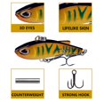 thumbnail image 1 of Anzuelos Pesca 4g 4cm Cebo artificial Treble Hard VIB Lures Tackle (Estilo G) JShteea Para Estrenar, 1 of 8