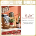 thumbnail image 3 of Adore Decor Botswana Two Tone Woven Brown Basket Set of 3, 3 of 4