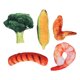 thumbnail image 1 of EeaseMX 5 juguetes divertidos para morder mascotas con forma de comida simulada, juguetes relajantes para el estrés para gatos y perros., 1 of 8