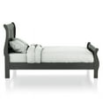 thumbnail image 4 of Furniture of America Jussy Transitional Solid Wood Twin Sleigh Bed in Gray, 4 of 6