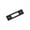 Matte Black, variant on Amerock Medora 3-11/16 inch (94mm) Length Rectangle Polished Chrome Cabinet Knob Backplate