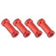 thumbnail image 4 of Adaptador de extensión de 30 mm de cubo hexagonal de rueda de 12 mm para camión Traxxas Slash 4X4 1/10 (12 * 30 mm, rojo), 4 of 11