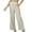 Beige, variant on Odeerbi Womens Cotton Linen Pants Trendy 2025 Casual Elastic Waist Trousers with Pocket Solid Color Long Pants Light Blue