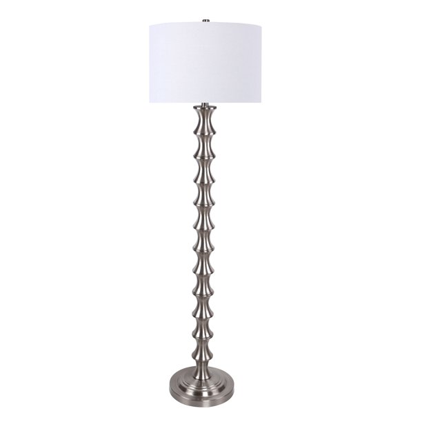 Grandview Gallery 59" Unique BambooInspired Metal Floor Lamp ft