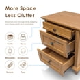 thumbnail image 6 of Furniture of America Calix Traditional Wood 3-Drawer Nightstand, Oak, 6 of 16