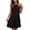 Black, variant on Summer Dress for Women Solid Halter Neck Sleeveless A-Line Flowy Mini Dress Lightweight Casual Date Night Dresses Light Blue S