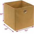 thumbnail image 5 of Simple Houseware Paquete De 6 Cestas Cúbicas Con Asas, Color Canela, 5 of 5