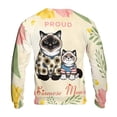 thumbnail image 2 of Happy Mother's Day Proud Siamese Mom All Over Print 3D Sweatshirt Unisex Merch Cat Lover Kitten Owner Gifts - 03003, 2 of 6