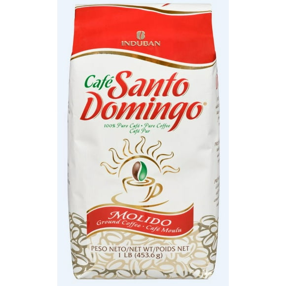 Induban Santo Domingo Coffee Reg Ground 6 x 1lb Les meilleurs grains de café torréfiés à la perfection se rassemblent pour offrir le goût classique dominicain aimé dans le monde entier. Torréfiés et emballés en République dominicaine