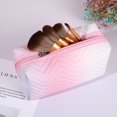 thumbnail image 5 of Vintage Colorful Travel Simple PU Leather Retro Gradient Cosmetic Bag Makeup Case Lipstick Bag Storage Bag GREEN, 5 of 8
