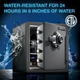 thumbnail image 4 of SentrySafe SFW123DSB Fire-Resistant Safe and Water-Resistant Safe with Dial Combination, 1.23 Cu. ft, 4 of 10