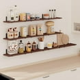 thumbnail image 7 of Fairy 10pcs Floating Shelves, Width 4.7 inches Wall Shelves, Home Wood Shelf Wall Mounted, Walnut Brown, 7 of 7
