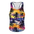 thumbnail image 4 of HaoXianJian Plus Size Mens Graphic Tank Tops Sleeveless Muscle Shirts Beach Hawaiian Coconuts Tree Patriotics Tank Tops Summer Mens Spaghetti Strap Tank Top Crew- Neck Going Out Tops S-4X, 4 of 4